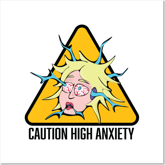 High Voltage Anxiety Wall Art by DesignEvolved